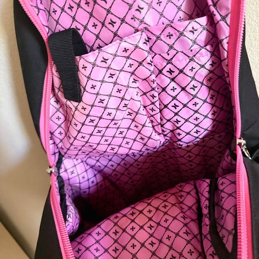 Hurley Backpack - Black with Pink Accents - Picture 5 of 9